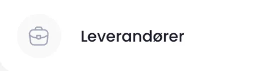 Leverandøroversigt i HOODI