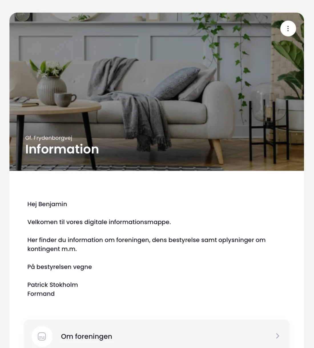 Informationsmappe i HOODI